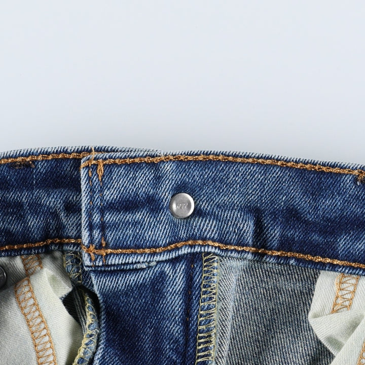 Levi's 505 tapered denim pants for men, size w36 cotton blue type Vintage Second Hand