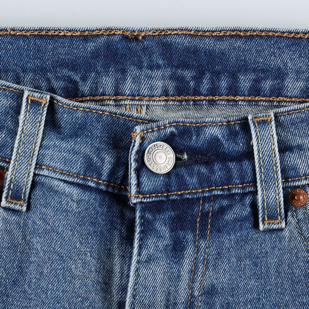 Levi's 505 tapered denim pants for men, size w36 cotton blue type Vintage Second Hand