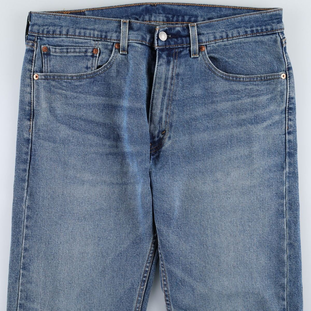 Levi's 505 tapered denim pants for men, size w36 cotton blue type Vintage Second Hand