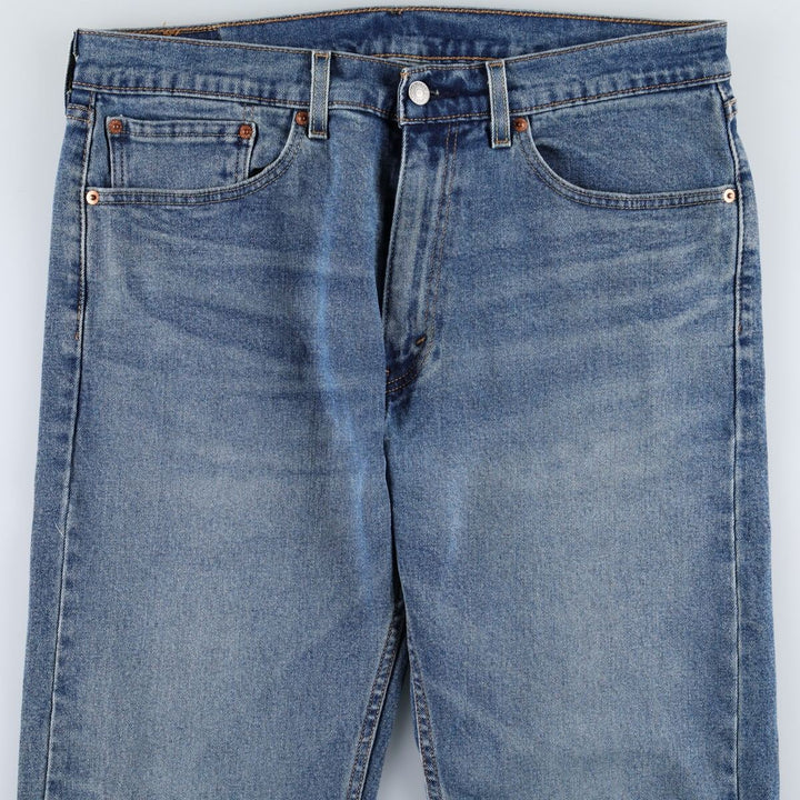 Levi's 505 tapered denim pants for men, size w36 cotton blue type Vintage Second Hand