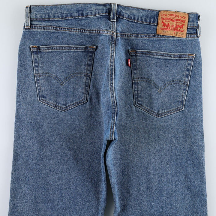 Levi's 505 tapered denim pants for men, size w36 cotton blue type Vintage Second Hand