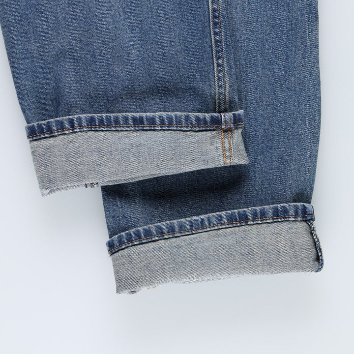 Levi's 505 tapered denim pants for men, size w36 cotton blue type Vintage Second Hand