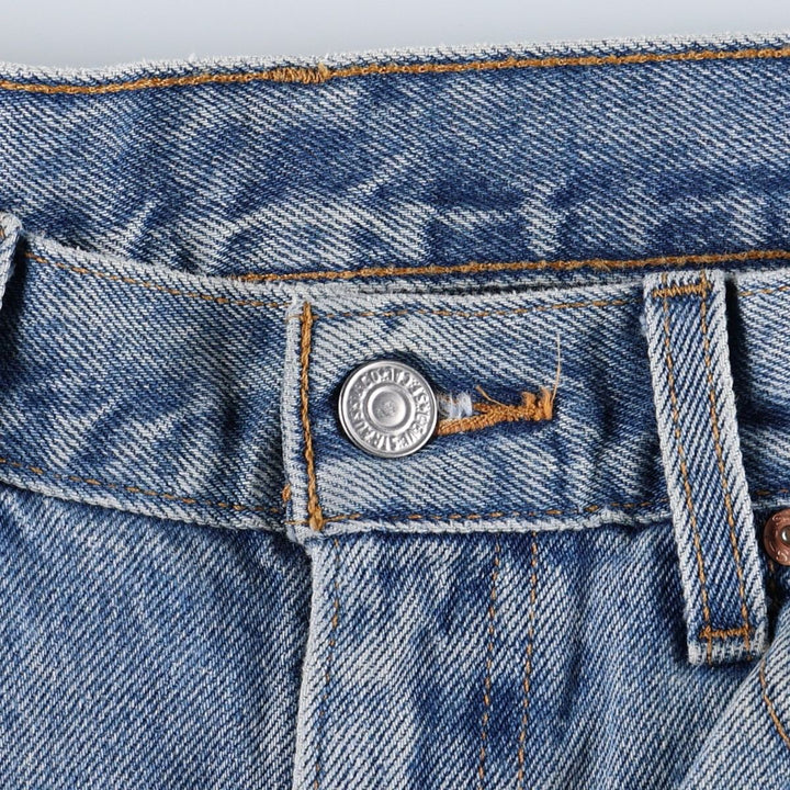 1990'S Levi's 505 Regular Fit Straight Leg Men's Size W32 (approx.) Vintage cotton blue type Vintage Second Hand