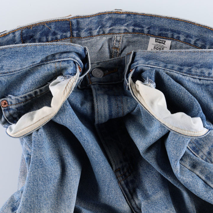 1990'S Levi's 505 Regular Fit Straight Leg Men's Size W32 (approx.) Vintage cotton blue type Vintage Second Hand