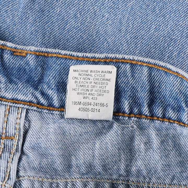1990'S Levi's 505 Regular Fit Straight Leg Orange Tab Tapered Denim Pants, Men's Size W33 (approx.) cotton blue type Vintage Second Hand