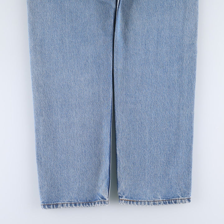 1990'S Levi's 505 Regular Fit Straight Leg Orange Tab Tapered Denim Pants, Men's Size W33 (approx.) cotton blue type Vintage Second Hand