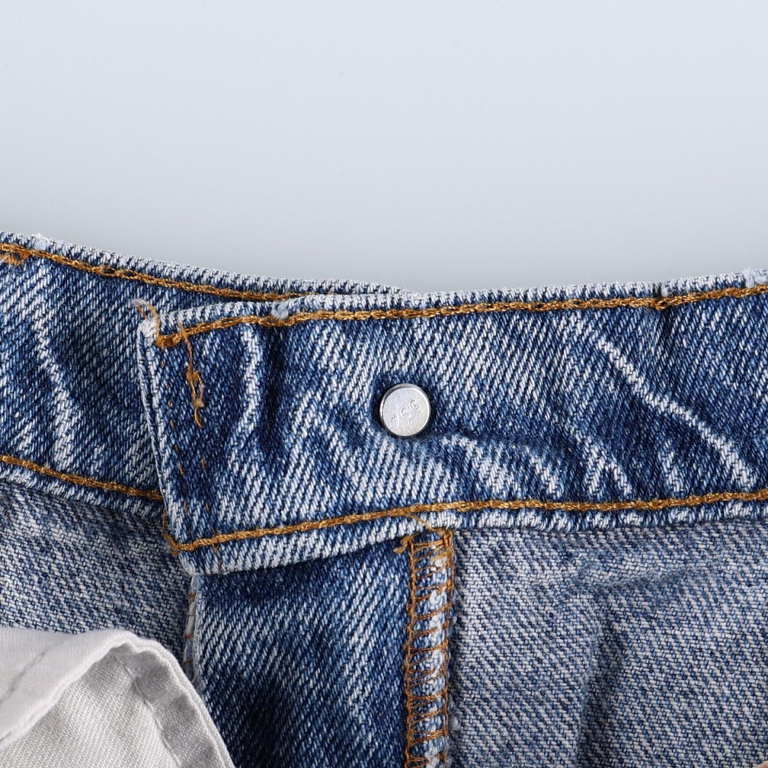 90'S Levi's 505 Tapered Denim Pants Made in USA Men's W35 Vintage cotton blue type Vintage Second Hand