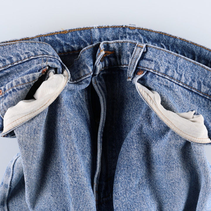 90'S Levi's 505 Tapered Denim Pants Made in USA Men's W35 Vintage cotton blue type Vintage Second Hand