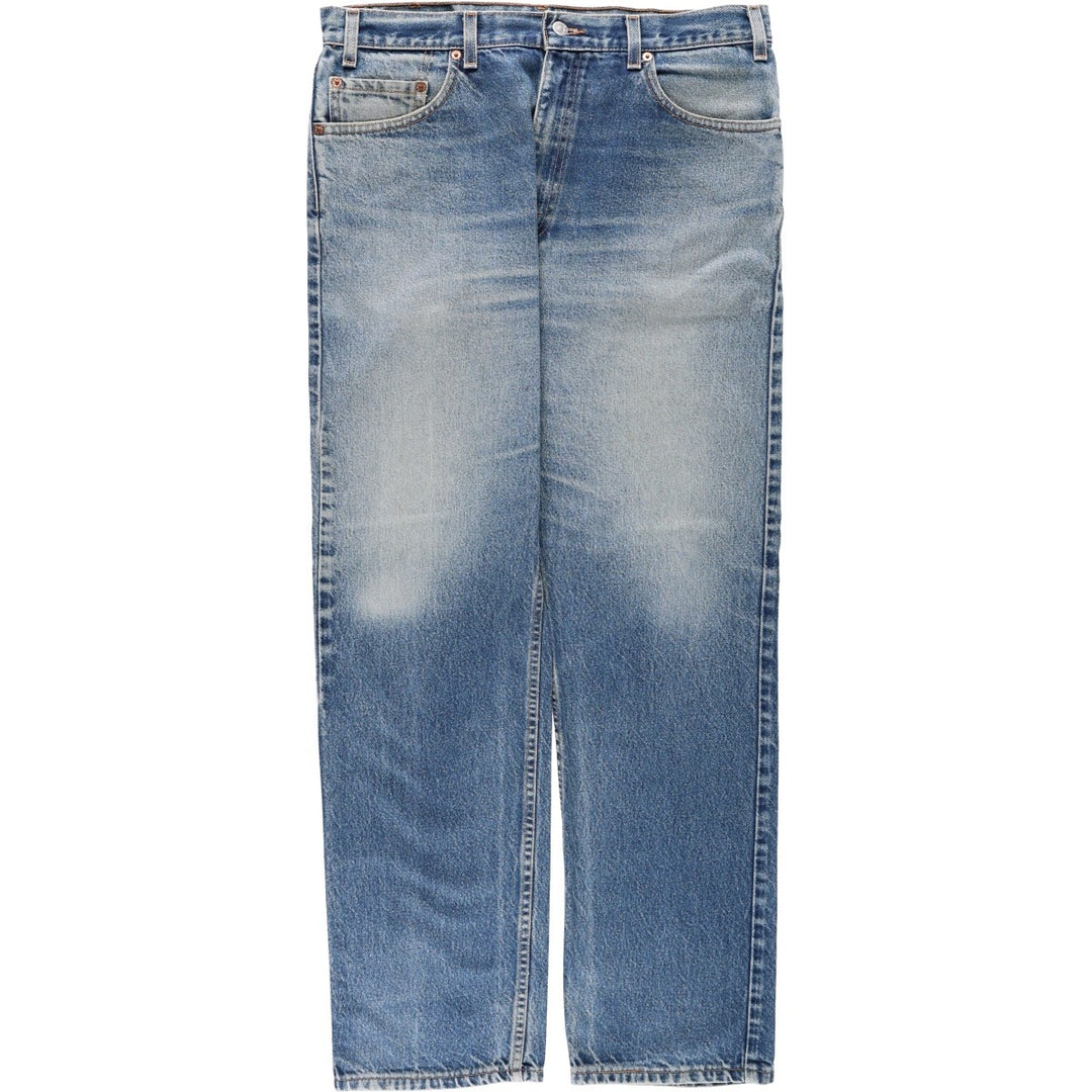 00'S Levi's 505 REGULAR FIT STRAIGHT LEG tapered denim pants made in USA, men's w36 equivalent cotton blue type Vintage Second Hand