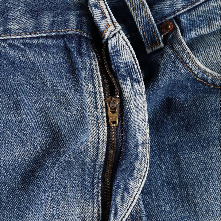 00'S Levi's 505 REGULAR FIT STRAIGHT LEG tapered denim pants made in USA, men's w36 equivalent cotton blue type Vintage Second Hand