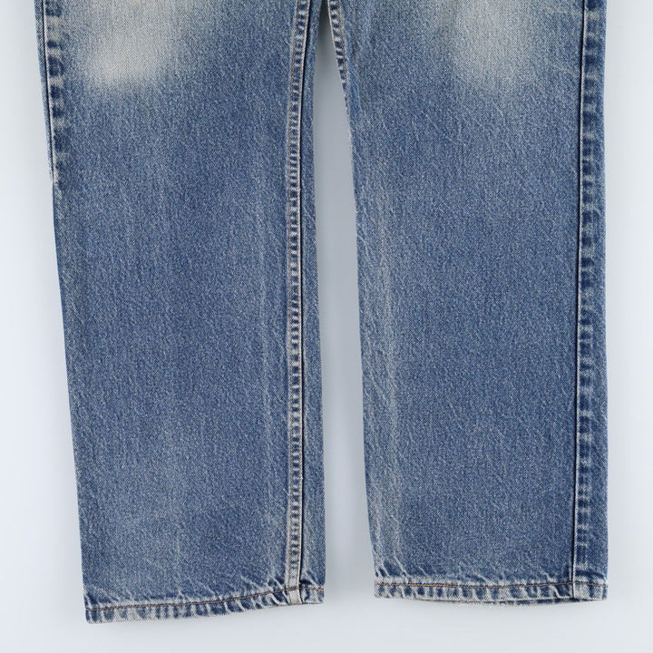 00'S Levi's 505 REGULAR FIT STRAIGHT LEG tapered denim pants made in USA, men's w36 equivalent cotton blue type Vintage Second Hand