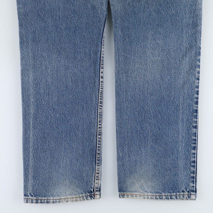 00'S Levi's 505 REGULAR FIT STRAIGHT LEG tapered denim pants made in USA, men's w36 equivalent cotton blue type Vintage Second Hand