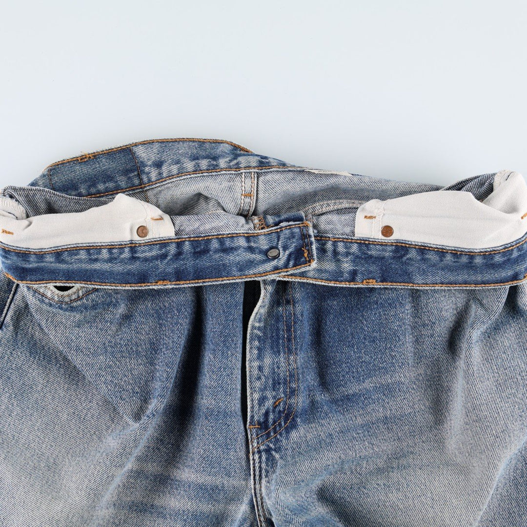 00'S Levi's 505 REGULAR FIT STRAIGHT LEG tapered denim pants made in USA, men's w36 equivalent cotton blue type Vintage Second Hand