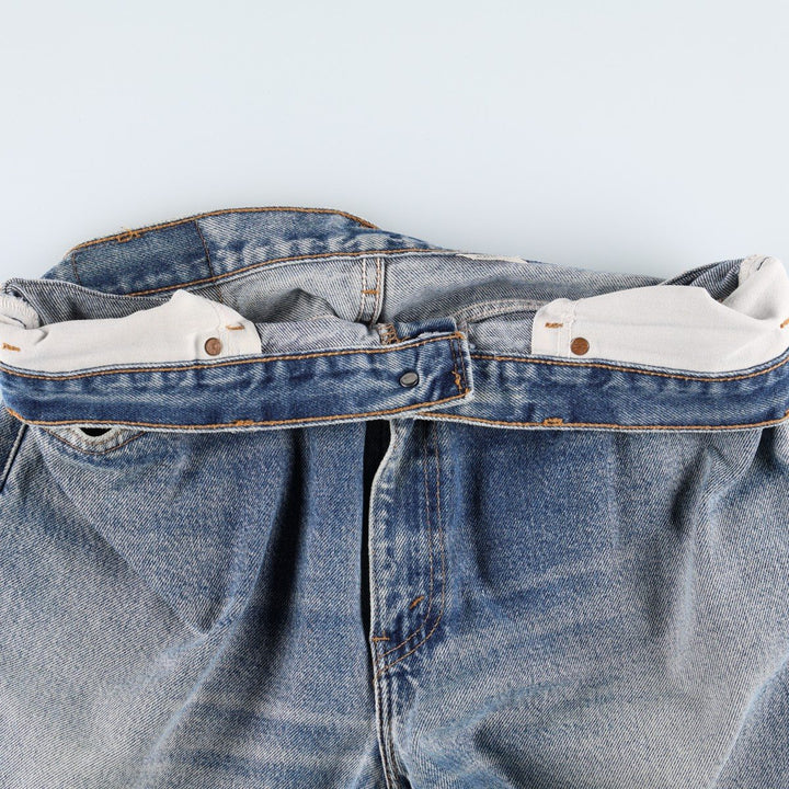 00'S Levi's 505 REGULAR FIT STRAIGHT LEG tapered denim pants made in USA, men's w36 equivalent cotton blue type Vintage Second Hand