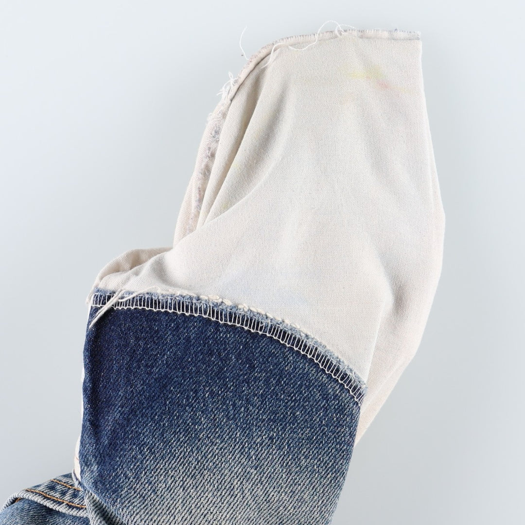 00'S Levi's 505 REGULAR FIT STRAIGHT LEG tapered denim pants made in USA, men's w36 equivalent cotton blue type Vintage Second Hand