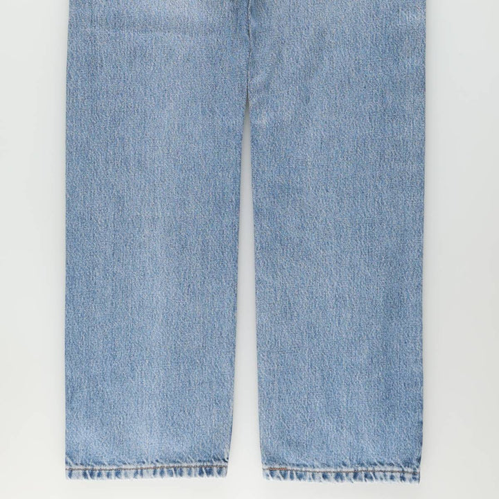 00'S Levi's 505 REGULAR FIT STRAIGHT LEG tapered denim pants made in USA, men's size w32 cotton blue type Vintage Second Hand