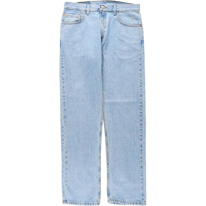 00'S Levi's 505 REGULAR FIT tapered denim pants made in USA, men's size w34 cotton blue type Vintage Second Hand