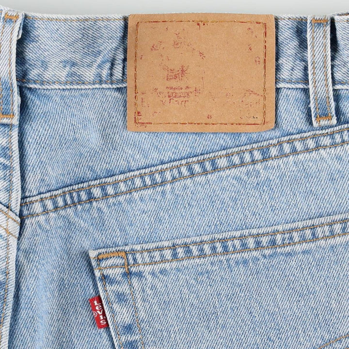 00'S Levi's 505 REGULAR FIT tapered denim pants made in USA, men's size w34 cotton blue type Vintage Second Hand