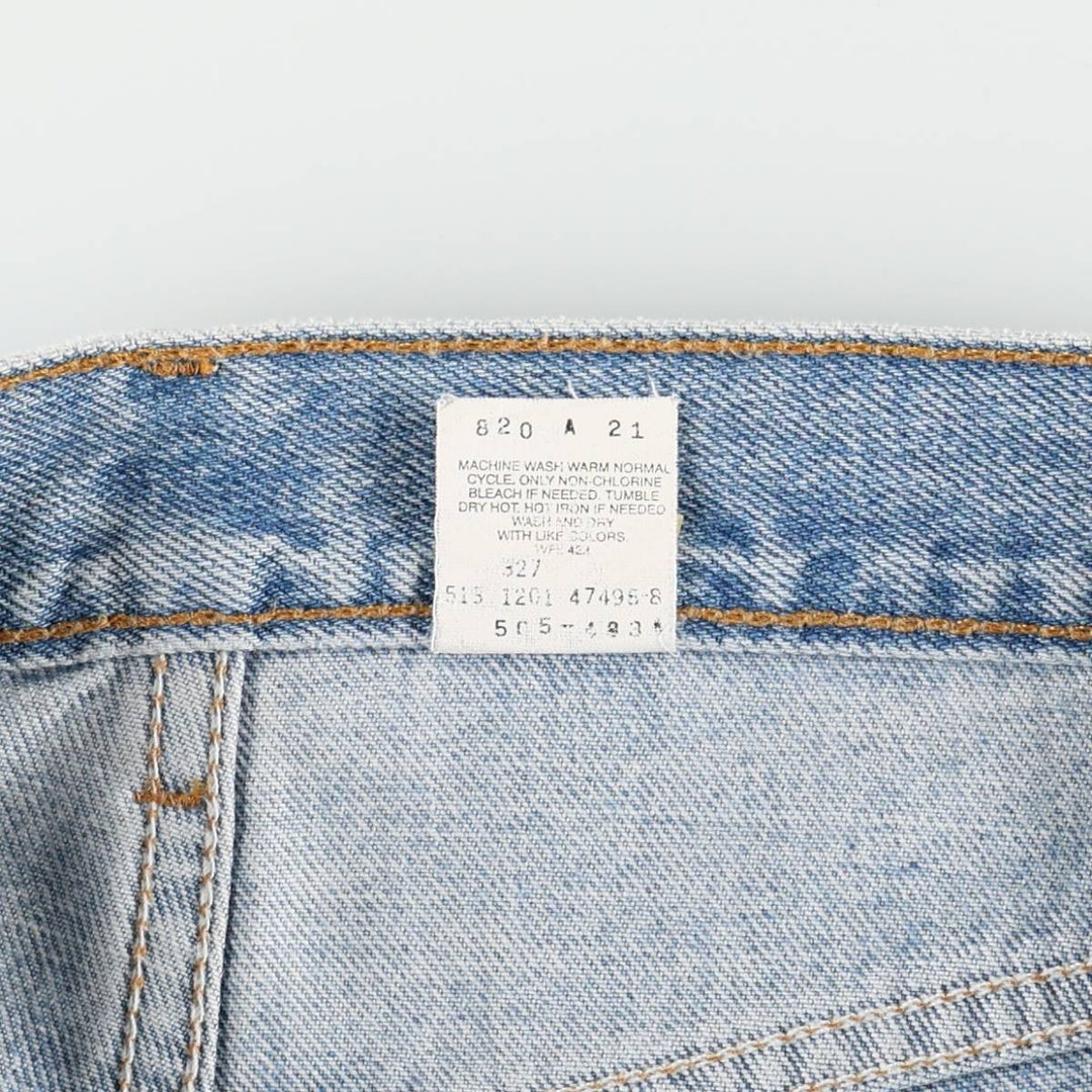 00'S Levi's 505 REGULAR FIT tapered denim pants made in USA, men's size w34 cotton blue type Vintage Second Hand