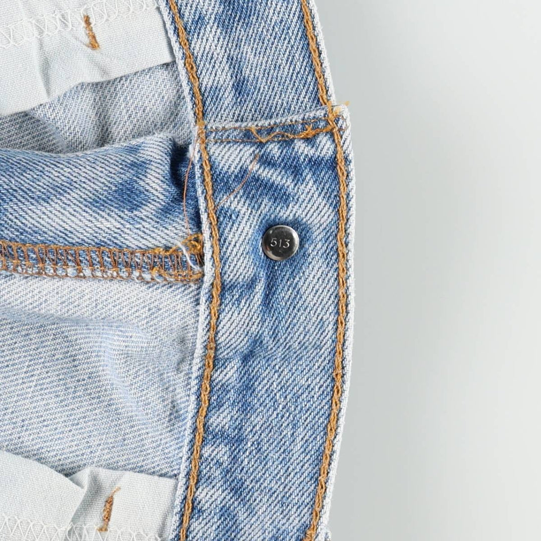 00'S Levi's 505 REGULAR FIT tapered denim pants made in USA, men's size w34 cotton blue type Vintage Second Hand