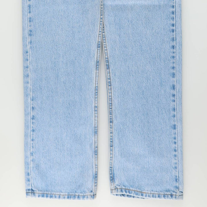 00'S Levi's 505 REGULAR FIT tapered denim pants made in USA, men's size w34 cotton blue type Vintage Second Hand