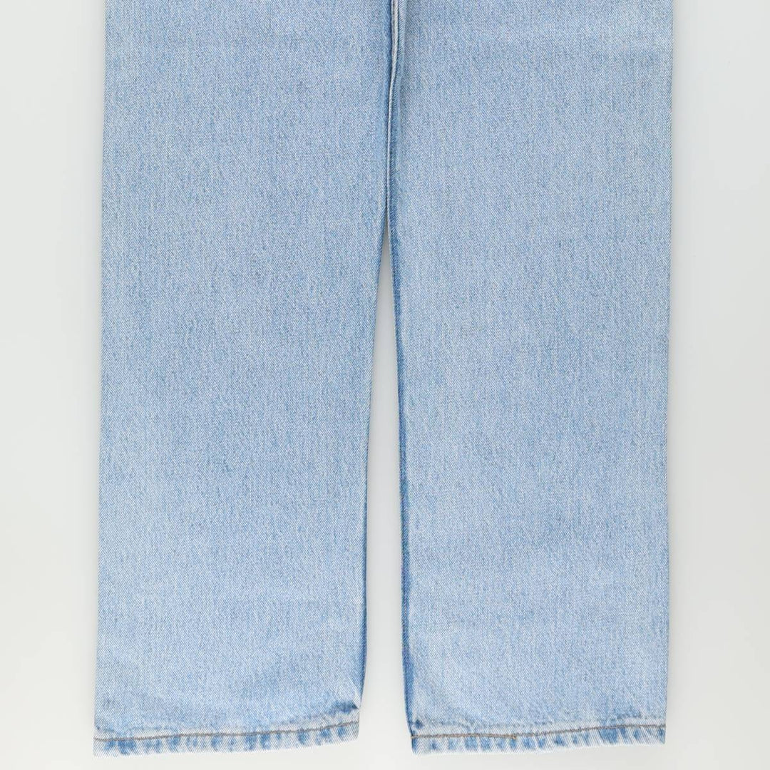 00'S Levi's 505 REGULAR FIT tapered denim pants made in USA, men's size w34 cotton blue type Vintage Second Hand