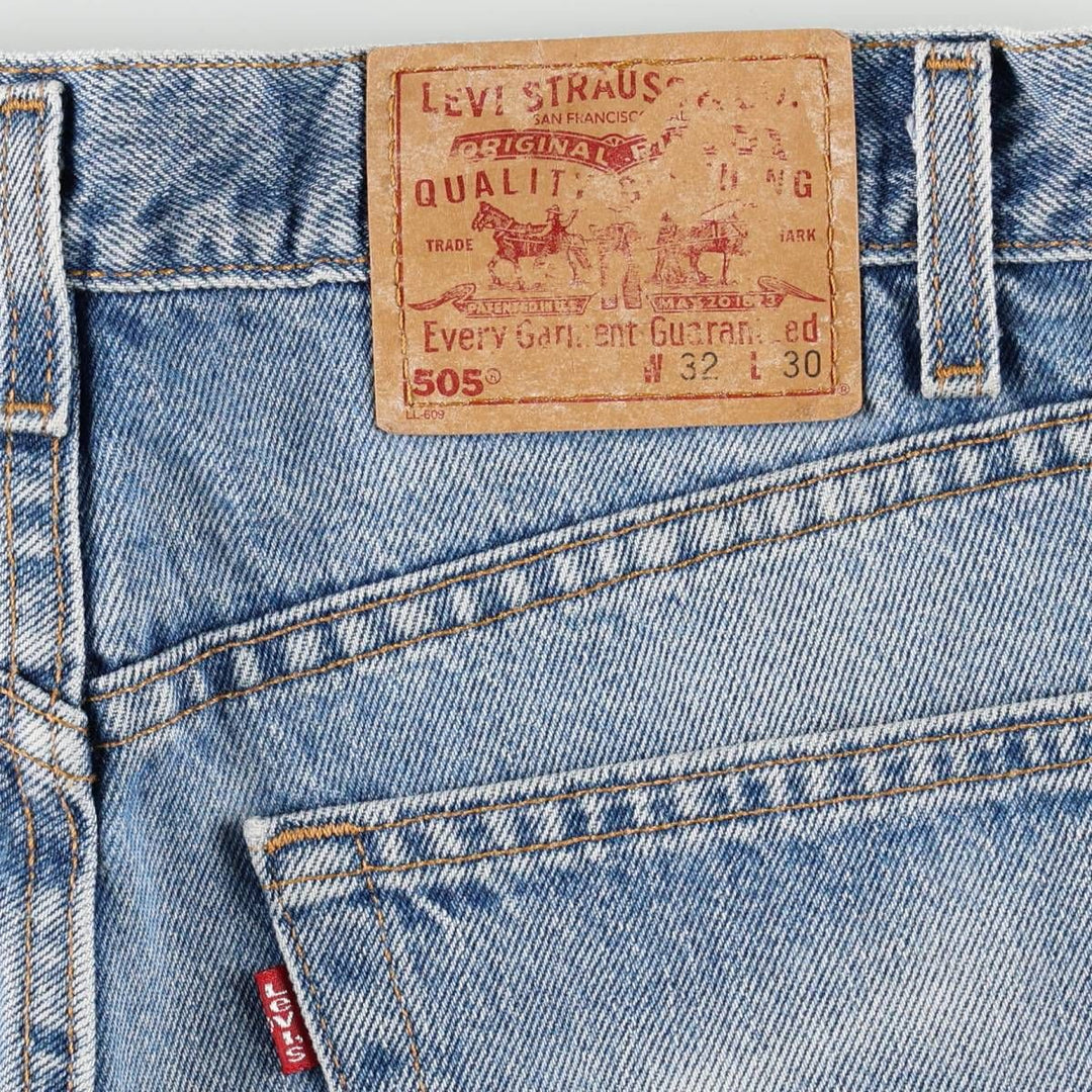 90'S Levi's 505 Tapered Denim Pants, Made in USA, Men's, Size W31, Vintage cotton blue type Vintage Second Hand