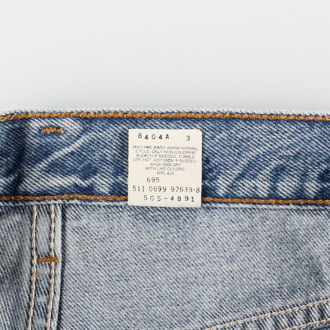 90'S Levi's 505 Tapered Denim Pants, Made in USA, Men's, Size W31, Vintage cotton blue type Vintage Second Hand