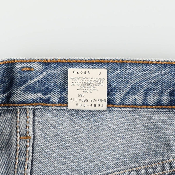 90'S Levi's 505 Tapered Denim Pants, Made in USA, Men's, Size W31, Vintage cotton blue type Vintage Second Hand