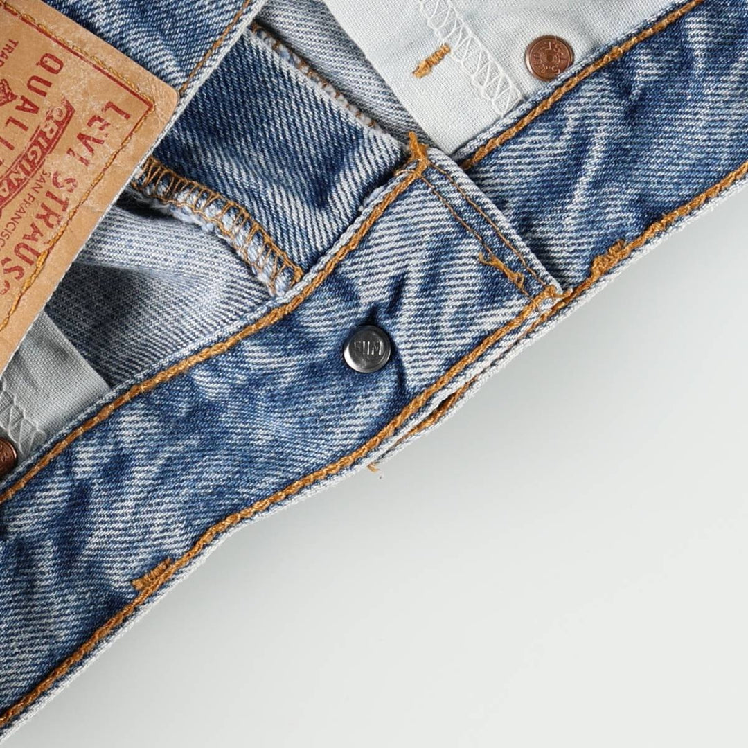 90'S Levi's 505 Tapered Denim Pants, Made in USA, Men's, Size W31, Vintage cotton blue type Vintage Second Hand