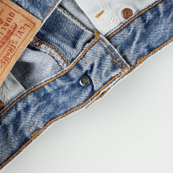 90'S Levi's 505 Tapered Denim Pants, Made in USA, Men's, Size W31, Vintage cotton blue type Vintage Second Hand
