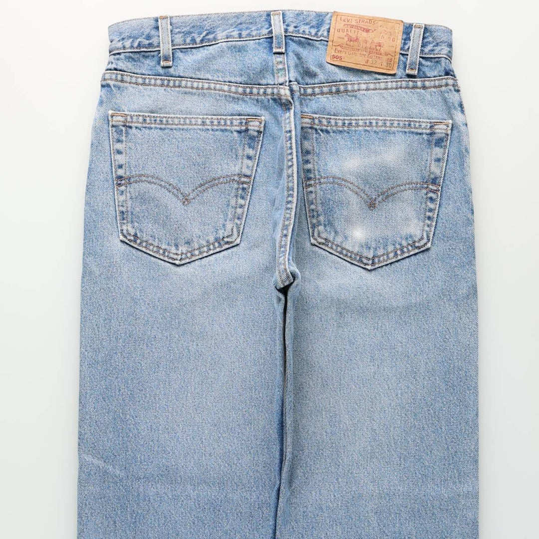 90'S Levi's 505 Tapered Denim Pants, Made in USA, Men's, Size W31, Vintage cotton blue type Vintage Second Hand