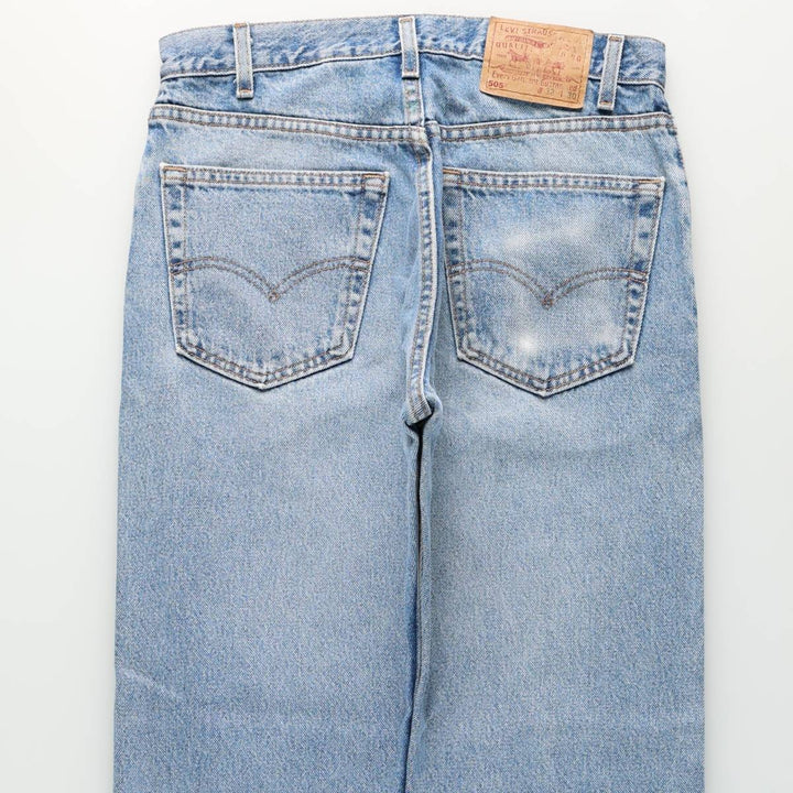 90'S Levi's 505 Tapered Denim Pants, Made in USA, Men's, Size W31, Vintage cotton blue type Vintage Second Hand