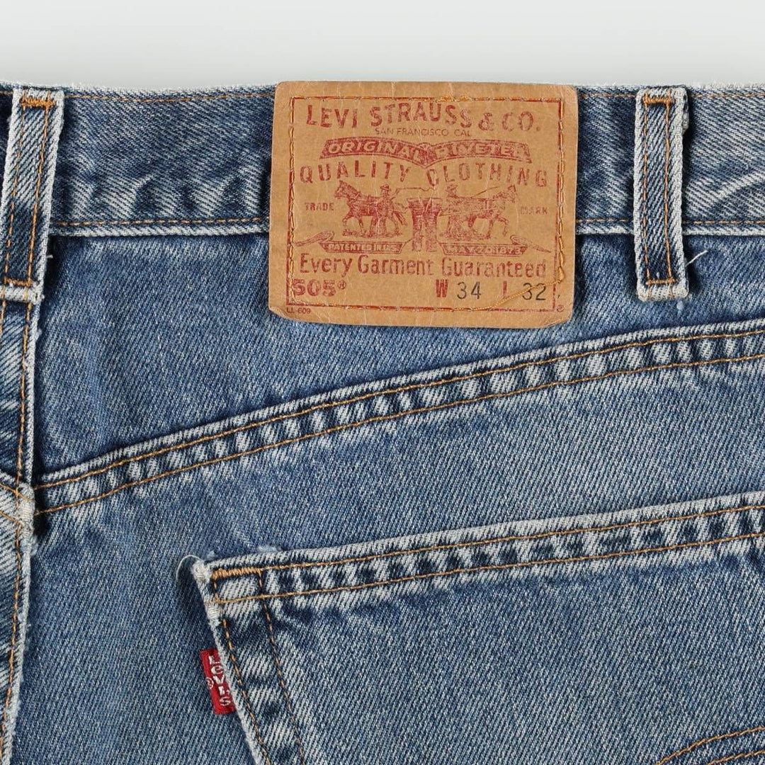 2000'S Levi's 20505-021 Tapered Denim Pants, Made in USA, Men's Size W35 (approx.) cotton blue type Vintage Second Hand