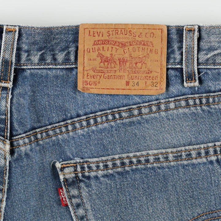 2000'S Levi's 20505-021 Tapered Denim Pants, Made in USA, Men's Size W35 (approx.) cotton blue type Vintage Second Hand