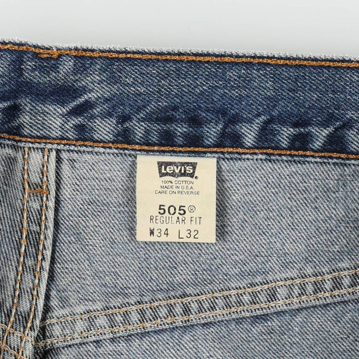 2000'S Levi's 20505-021 Tapered Denim Pants, Made in USA, Men's Size W35 (approx.) cotton blue type Vintage Second Hand