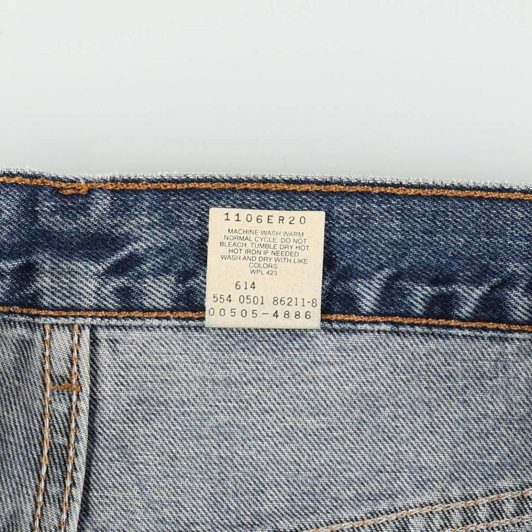 2000'S Levi's 20505-021 Tapered Denim Pants, Made in USA, Men's Size W35 (approx.) cotton blue type Vintage Second Hand