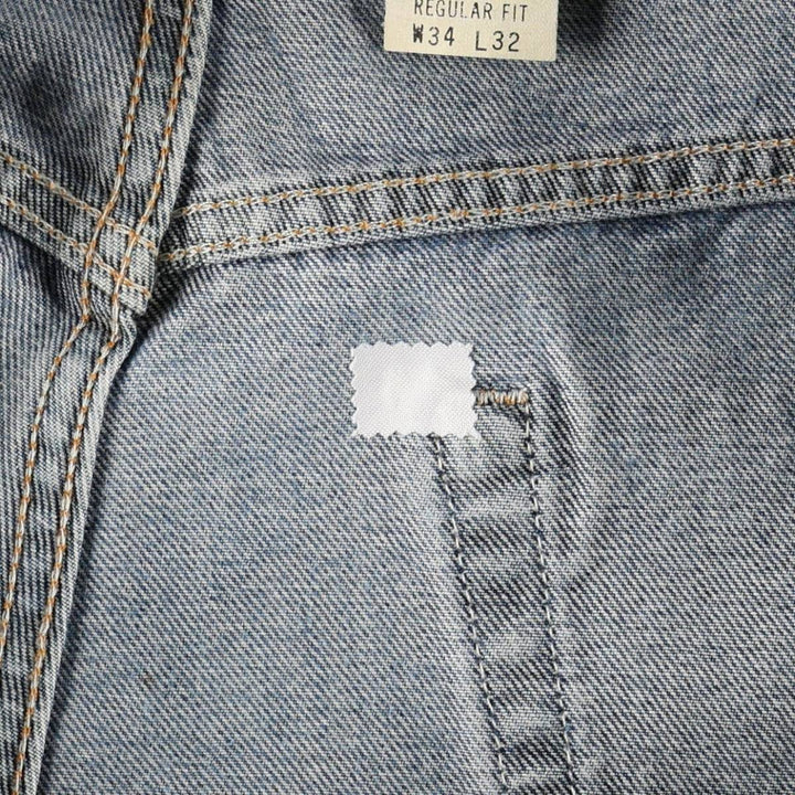 2000'S Levi's 20505-021 Tapered Denim Pants, Made in USA, Men's Size W35 (approx.) cotton blue type Vintage Second Hand