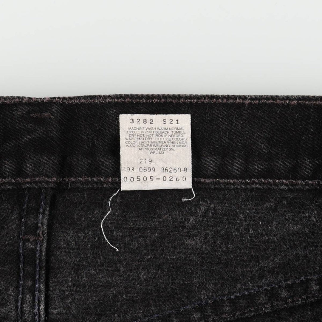 90'S Levi's 505 Tapered Denim Pants, Men's, Size W32, Vintage cotton black type Vintage Second Hand