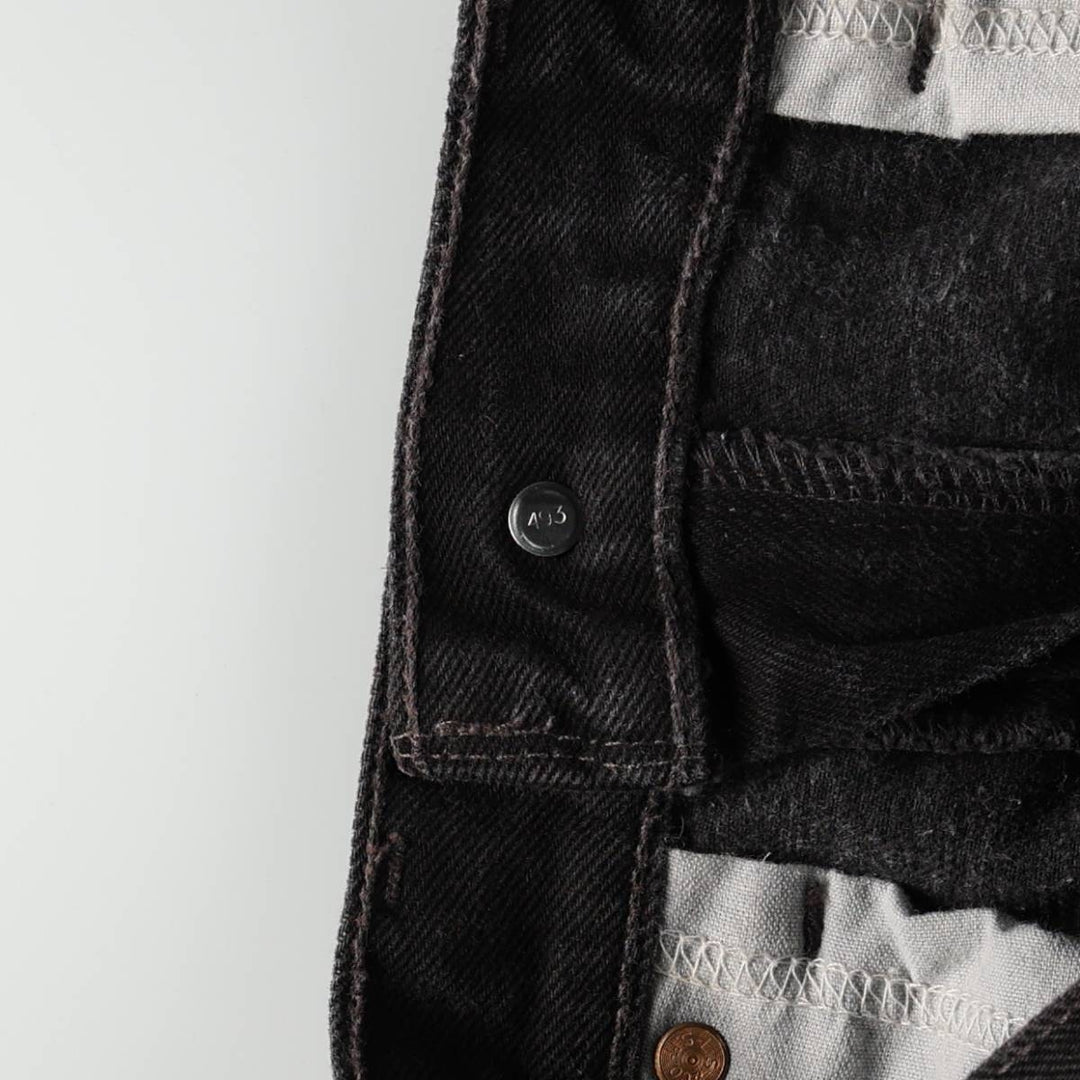 90'S Levi's 505 Tapered Denim Pants, Men's, Size W32, Vintage cotton black type Vintage Second Hand