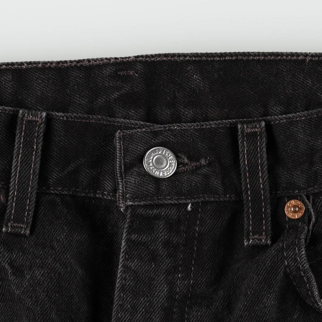 90'S Levi's 505 Tapered Denim Pants, Men's, Size W32, Vintage cotton black type Vintage Second Hand