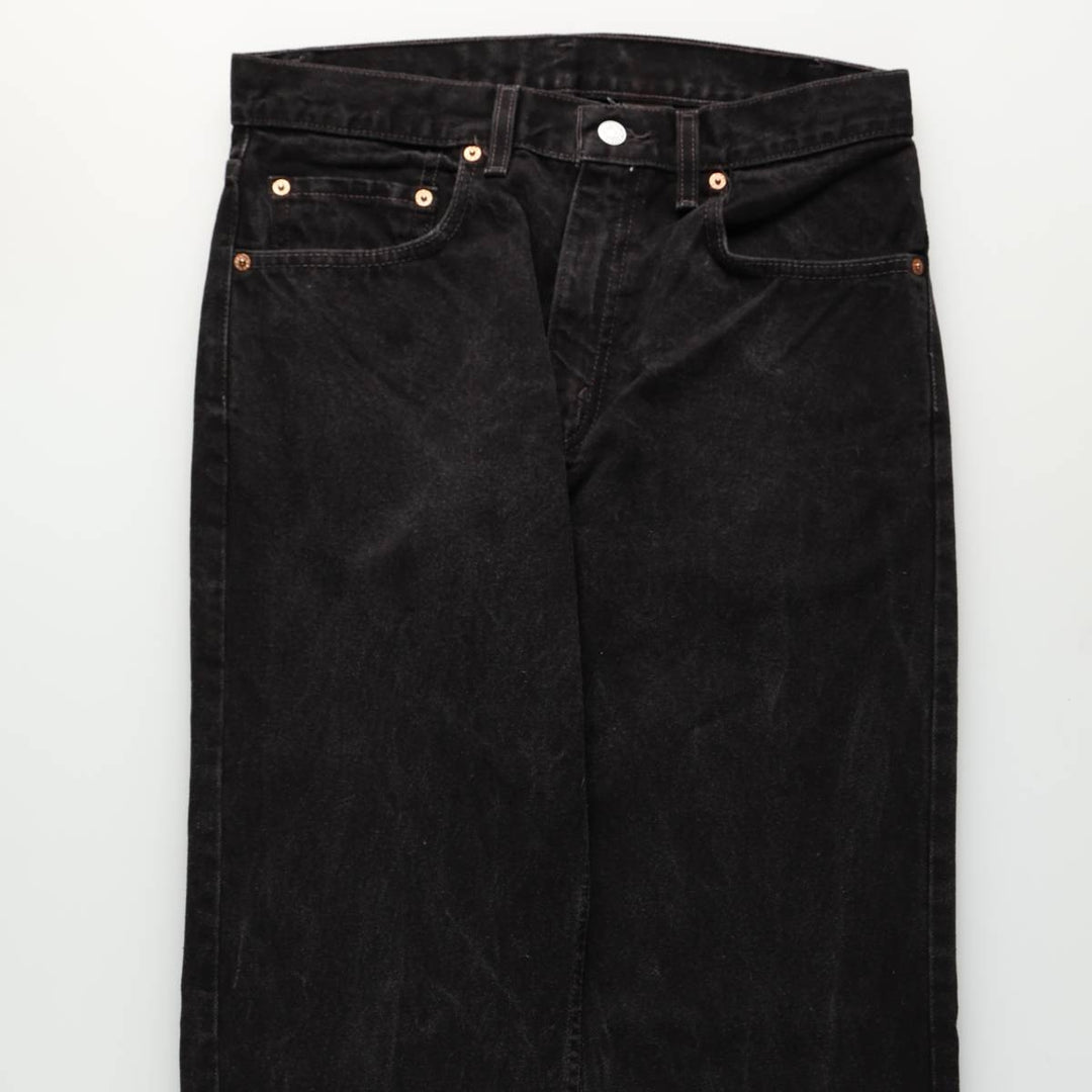 90'S Levi's 505 Tapered Denim Pants, Men's, Size W32, Vintage cotton black type Vintage Second Hand
