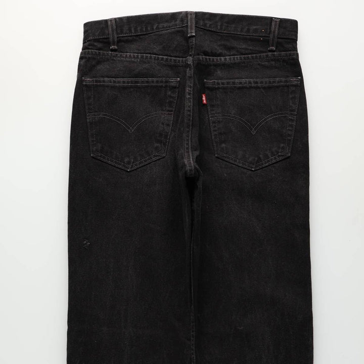 90'S Levi's 505 Tapered Denim Pants, Men's, Size W32, Vintage cotton black type Vintage Second Hand