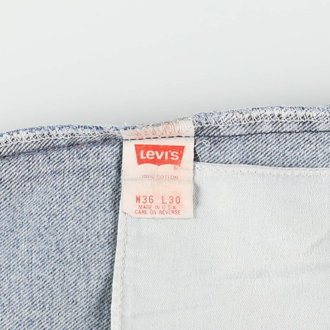 1990'S Levi's 505-0218 Tapered Denim Pants, Made in USA, Men's W35 (approx.), Vintage cotton blue type Vintage Second Hand