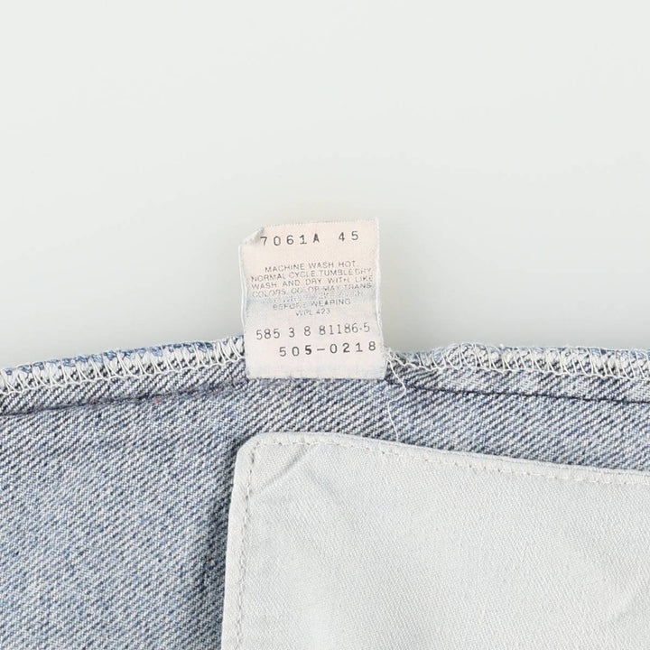 1990'S Levi's 505-0218 Tapered Denim Pants, Made in USA, Men's W35 (approx.), Vintage cotton blue type Vintage Second Hand