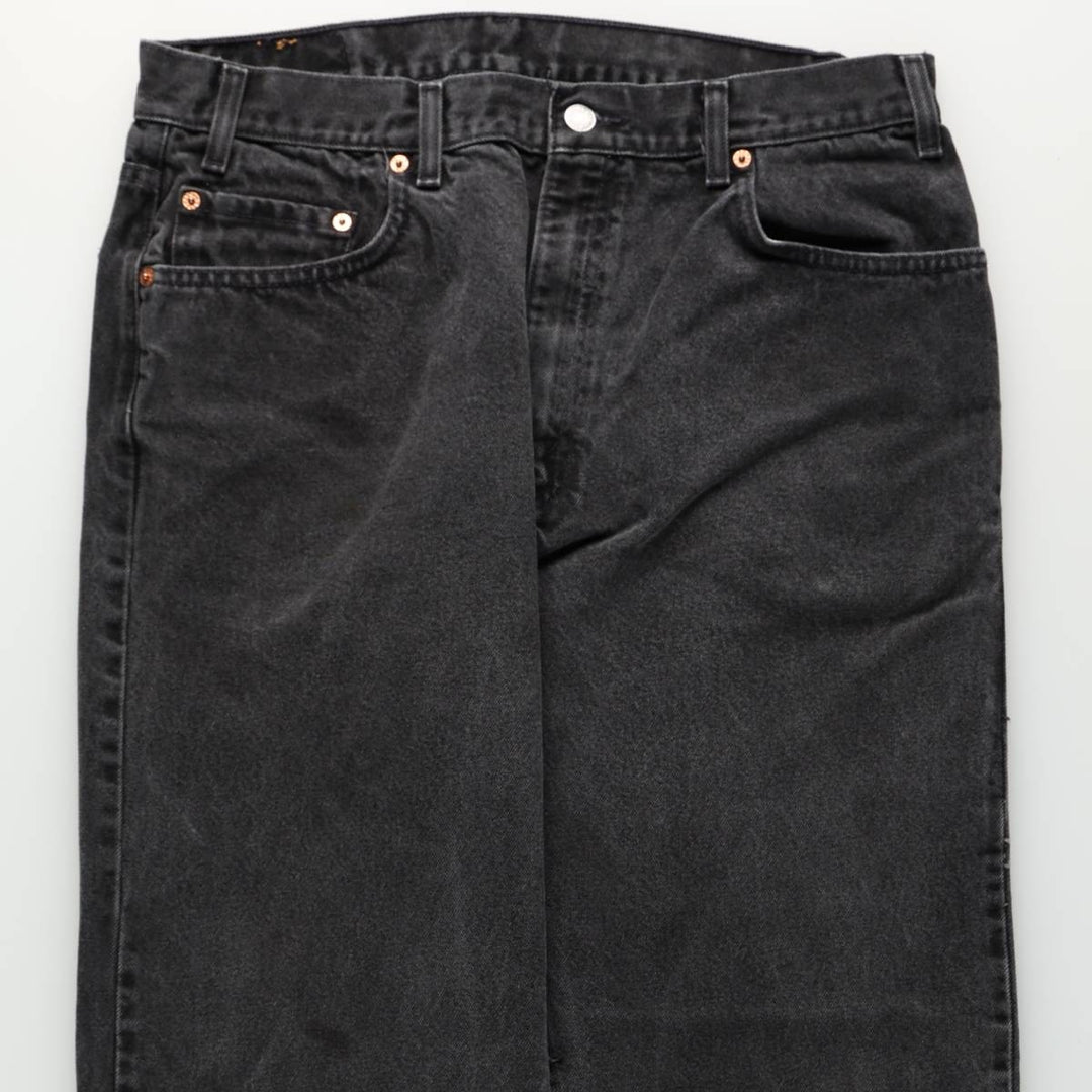 90'S Levi's 505 Tapered Denim Pants, Men's W35 (approx.), Vintage cotton black type Vintage Second Hand