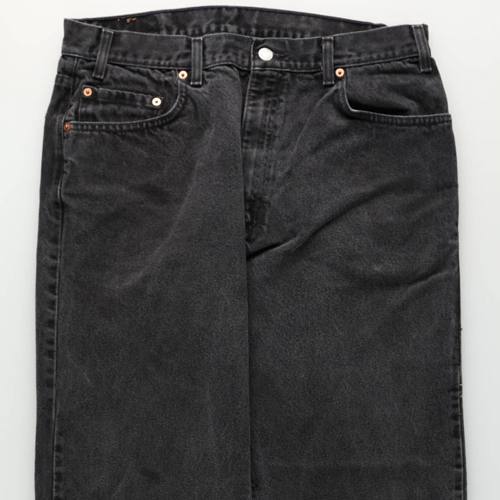 90'S Levi's 505 Tapered Denim Pants, Men's W35 (approx.), Vintage cotton black type Vintage Second Hand