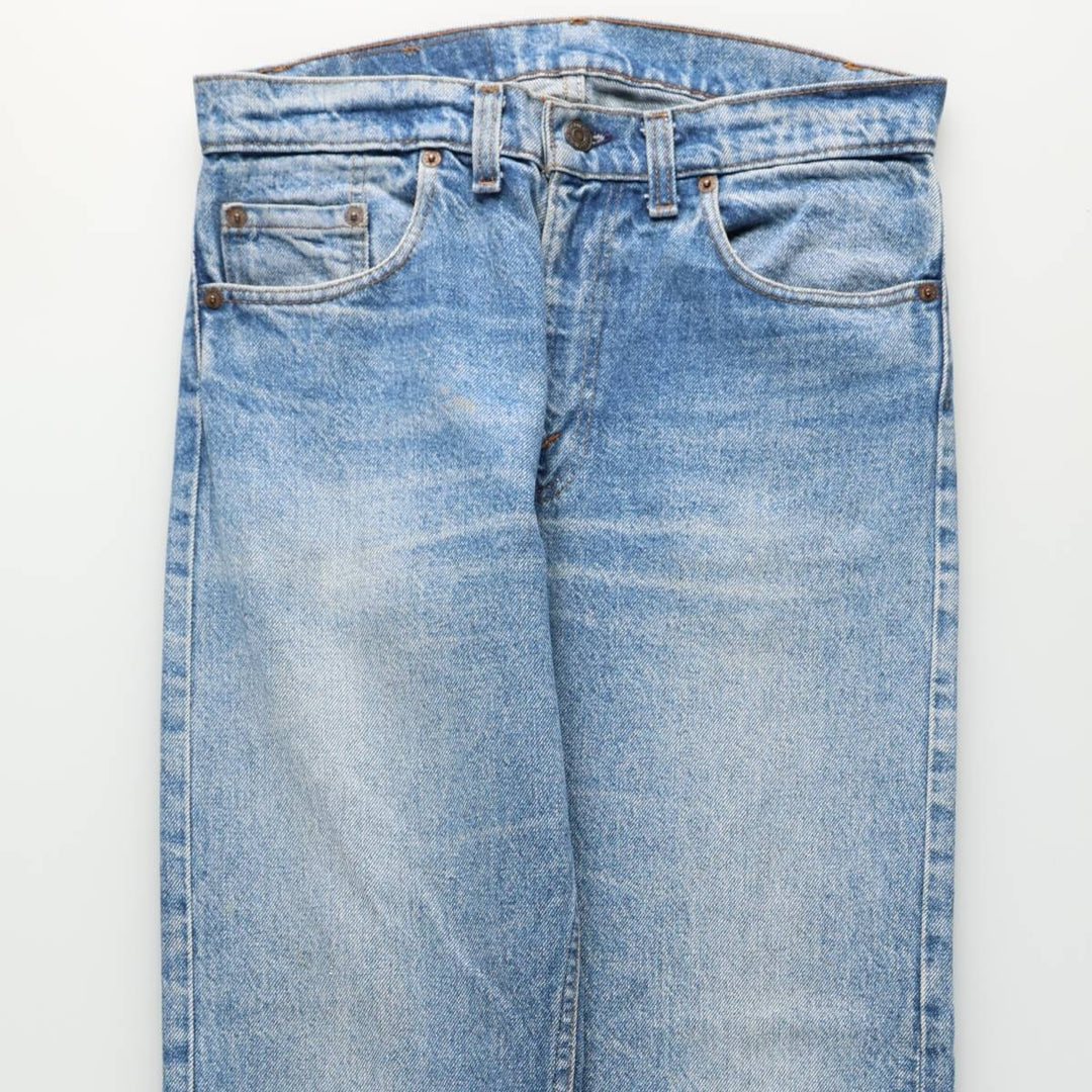 1980'S Levi's 505 Tapered Denim Pants, Made in USA, Men's Size W32 (approx.), Vintage cotton blue type Vintage Second Hand