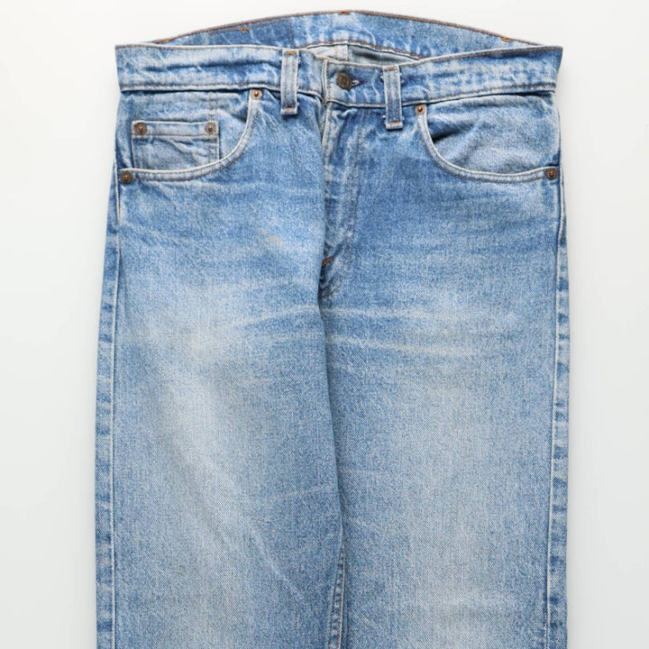 1980'S Levi's 505 Tapered Denim Pants, Made in USA, Men's Size W32 (approx.), Vintage cotton blue type Vintage Second Hand