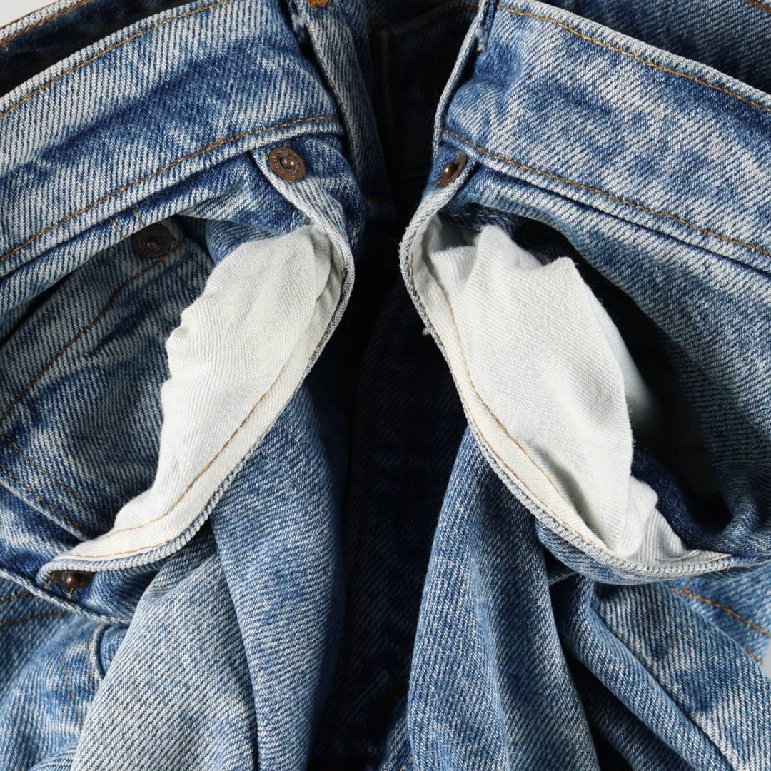 1980'S Levi's 505 Tapered Denim Pants, Made in USA, Men's Size W32 (approx.), Vintage cotton blue type Vintage Second Hand